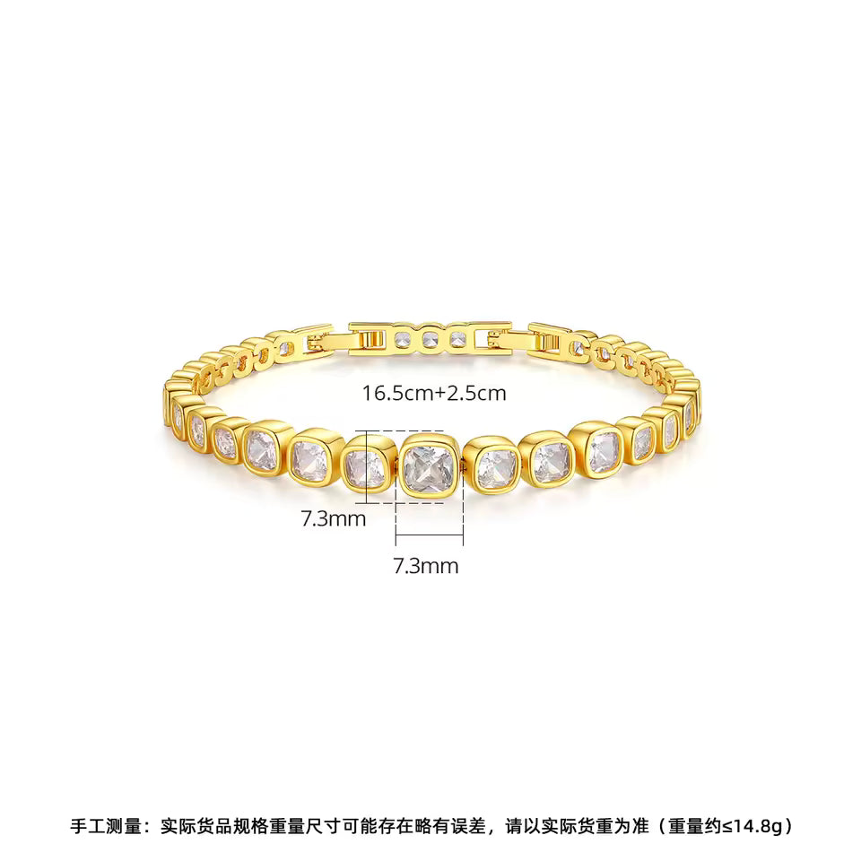Luxury 22K/18K Gold Lab Grown Diamond Bracelet Jewelry